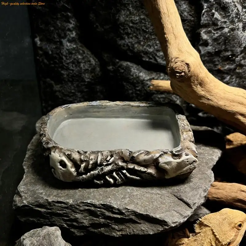 203F Small Animal Water Feeder Resin Feeding Bowl For Indoor And Outdoor Use