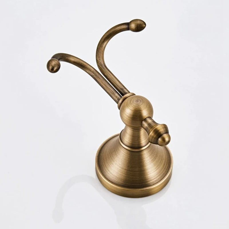 TKOH-ganchos para bata, ganchos para toallas de latón antiguo, colgador de toallas para baño, gancho de pared para puerta, decoración Retro para el hogar, accesorios de baño