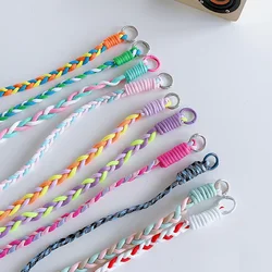 Colorful Braided Lanyard Mobile Phone Lanyard Strap Crossbody Shoulder Straps Anti-Loss Keychain Key Ring Rope Lanyard