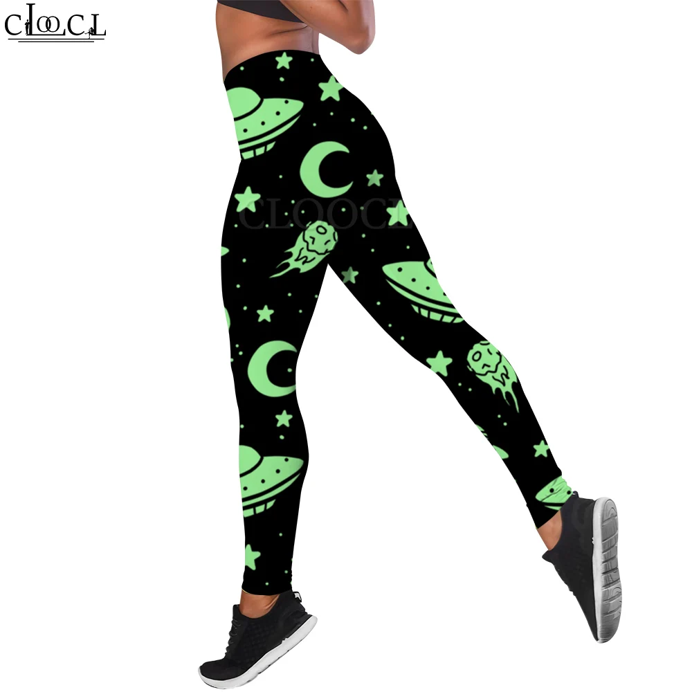 CLOOCL – Leggings taille élastique pour femmes, pantalon de Yoga amincissant à séchage rapide, de Style aérospatial