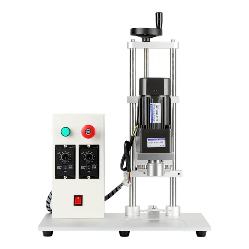 Desktop electric fully automatic capping plastic water bottle medicine bottle pneumatic sealing machine