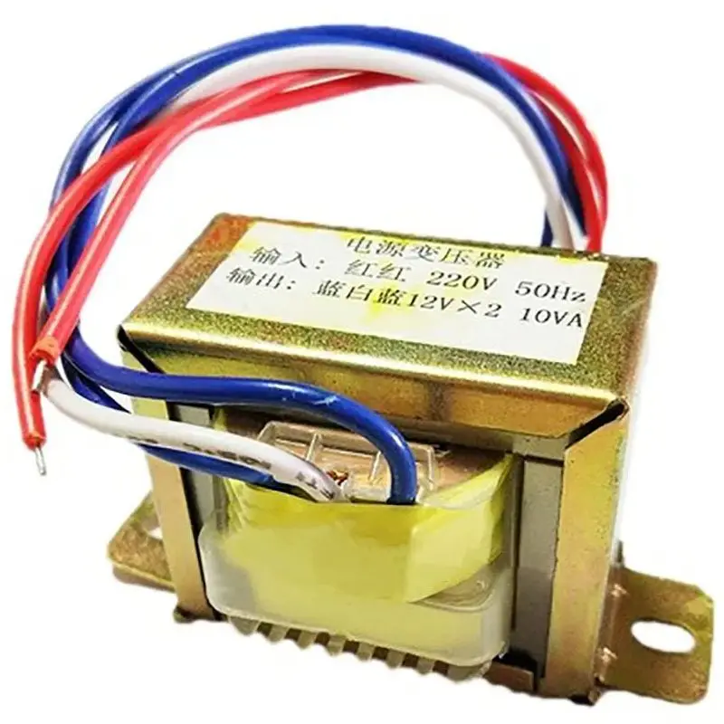 EI48 10W 220V-12V transformer input 220v 50Hz output 10VA double 12V power transformer