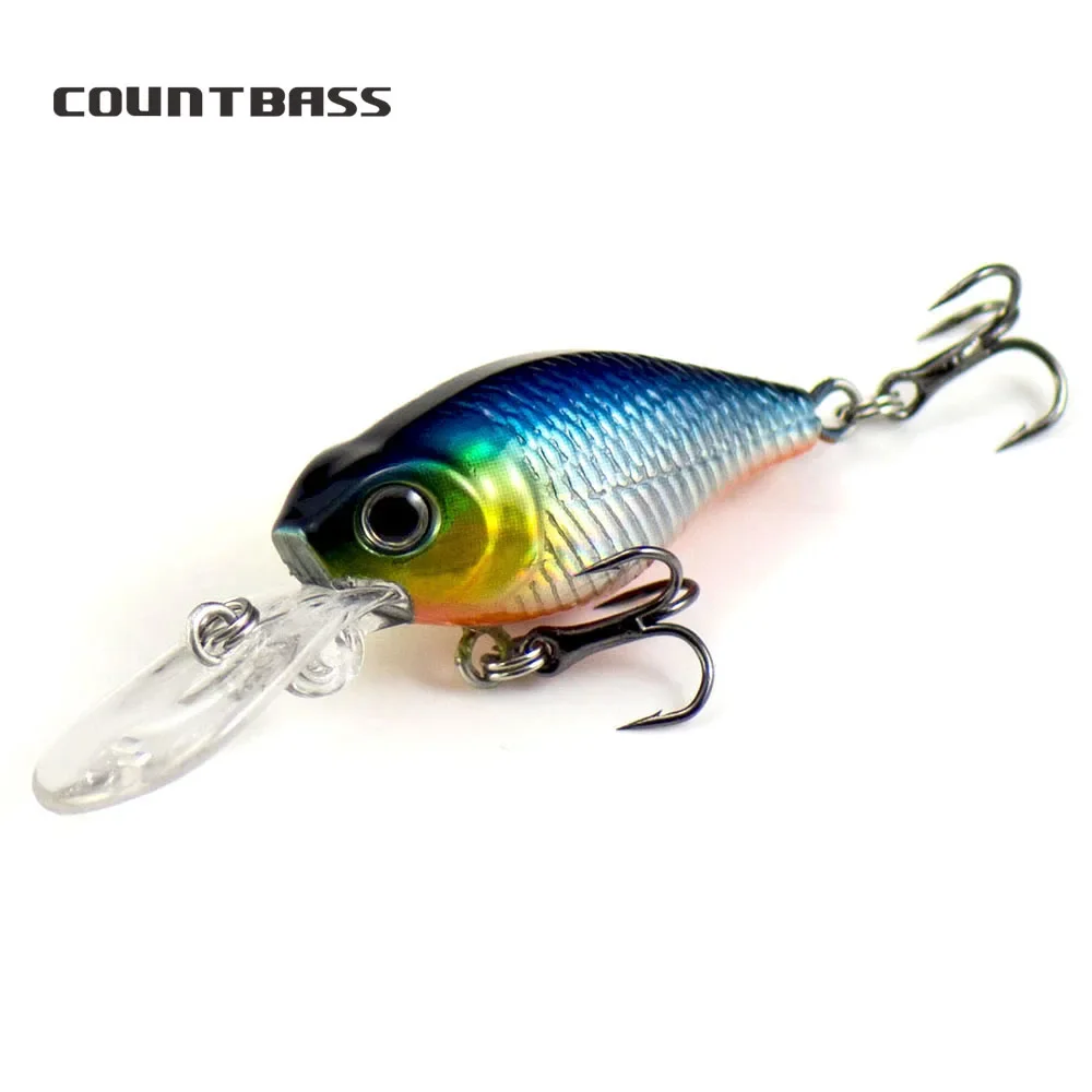 Countbass Crank Bait Hard Plastic Fishing Lures Wobbler Freshwater Crappie 38mm 4.4g