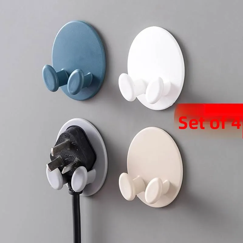 Kitchen Hook Organizer Electronic Pot Power Cable Storage Device Rice Cooker No Drilling Required Bracket Plastic Material