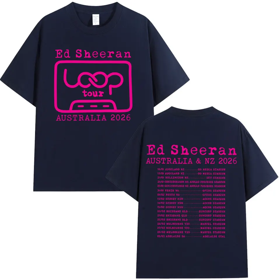 Ed Sheeran Loop Tour 2026 Men Women T-Shirts