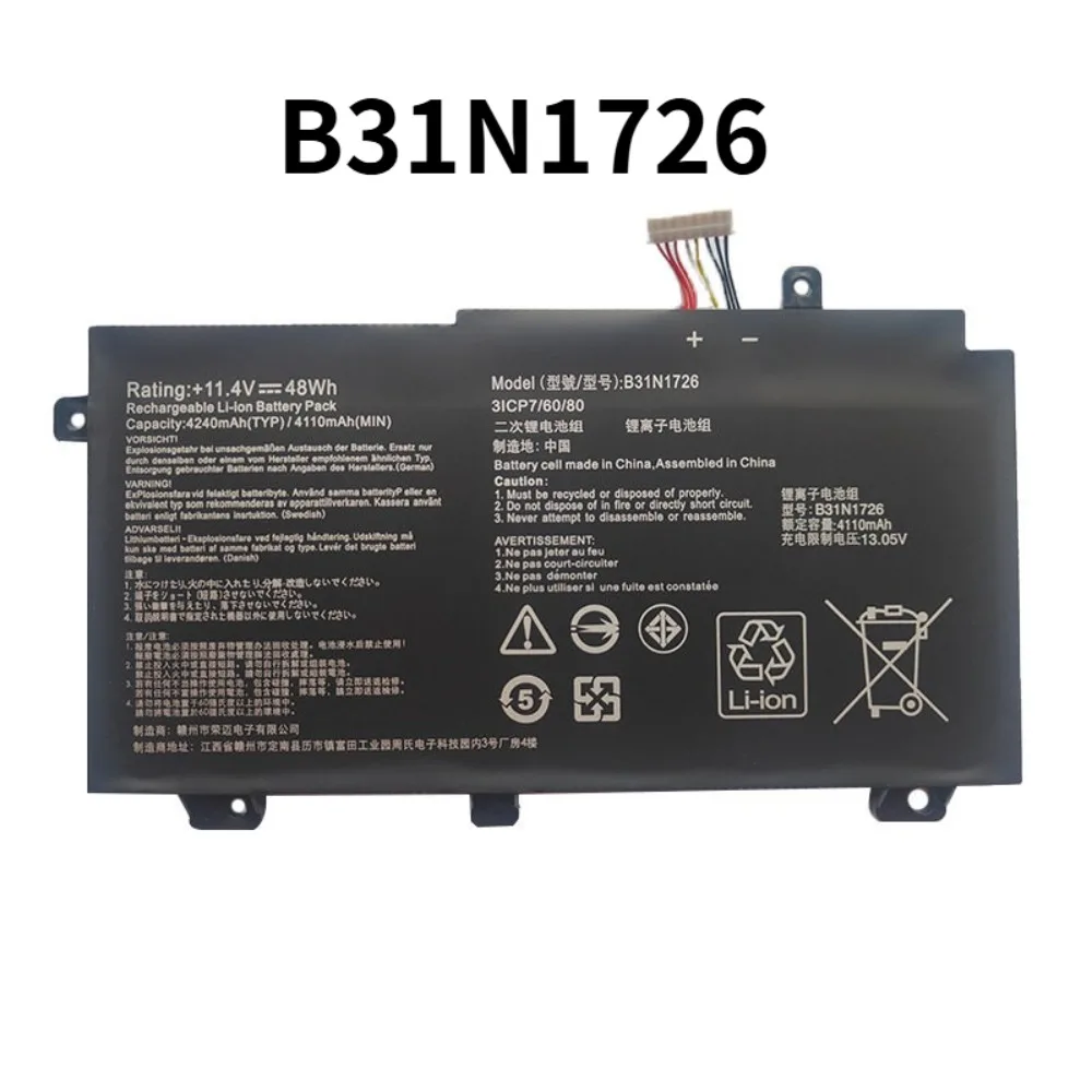 B31N1726 Laptop Battery For ASUS A15 FA506IU A17 FA706II FX80 FX80G FX80GM FX86FE TUF Gaming FX504GD FX504GE FX505DT FX505DV