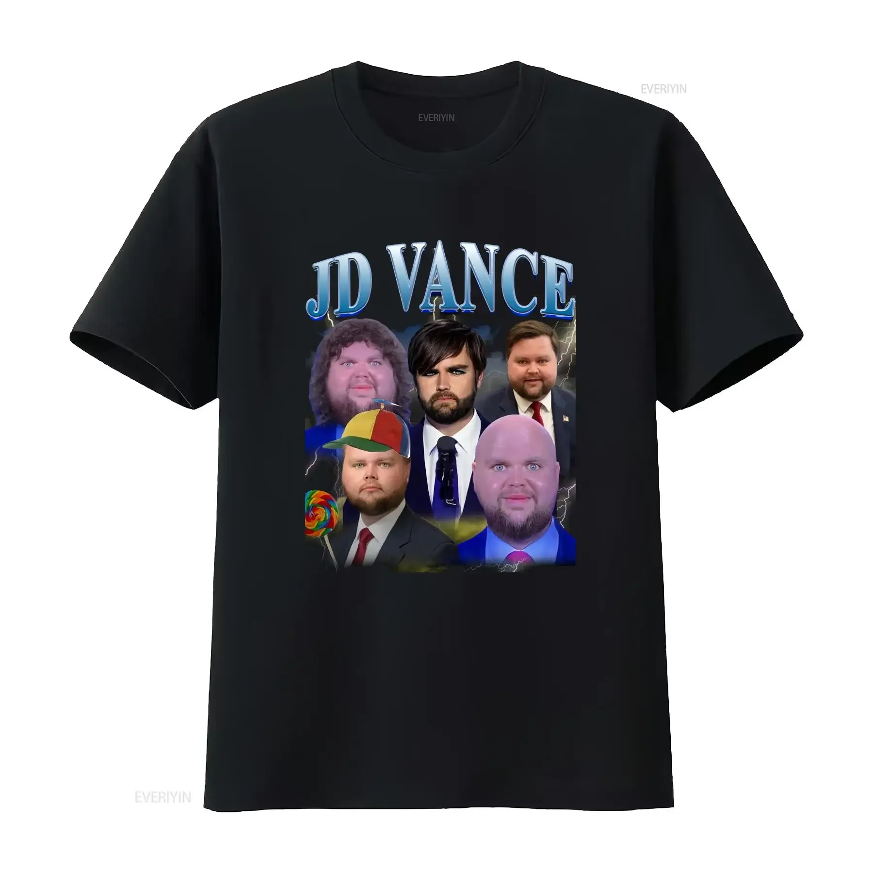 JD Vance Meme T Shirt Funny Political Conservative Humor  vintage Washed Versatile homme streetwear Casual Soft