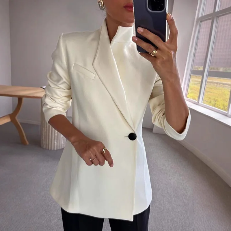 

Sexy Hollowed out Vne Slim Dr Autumn Winter Long Sve Casual Silk Leisure Suit Loose Fit Button up Pure Cotton Blend