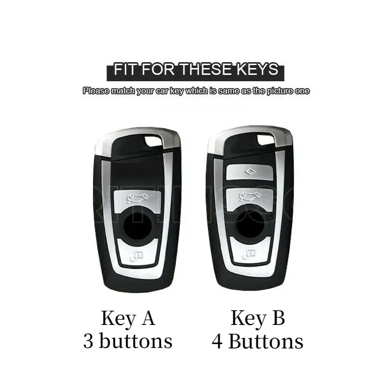 Fashion Alloy Car Remote Key Case Cover Shell For BMW 1 3 5 7 Series X1 X3 X4 X5 F10 F15 F16 F20 F30 F18 F25 M3 M4  Accessories