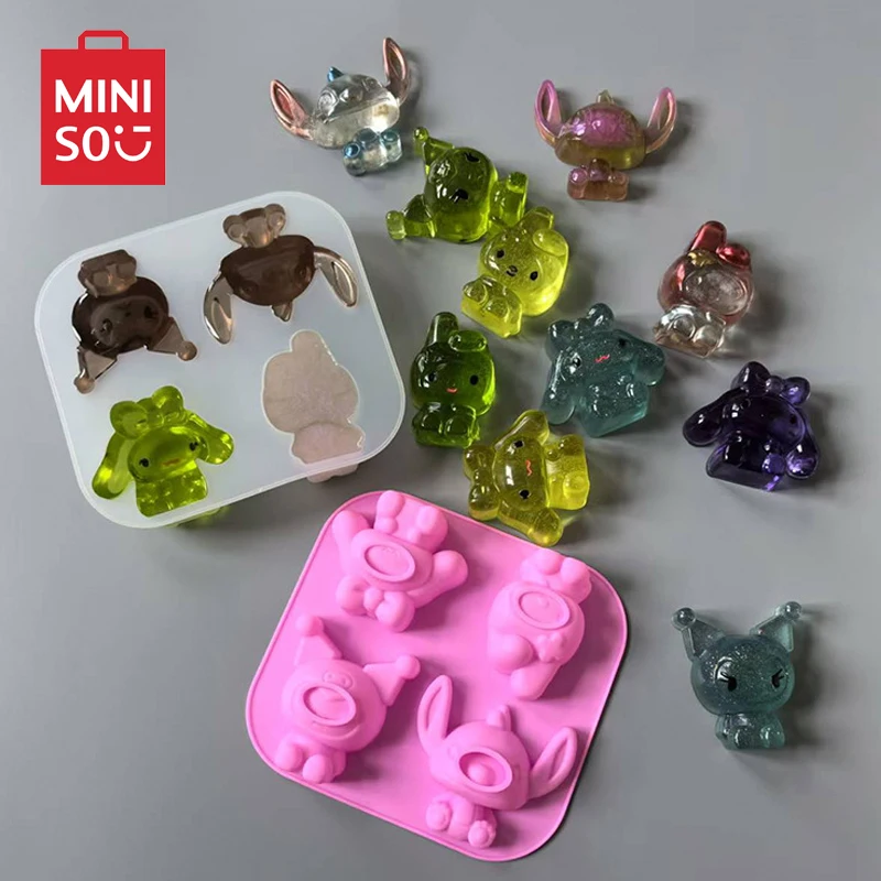 Stitch Kuromi Cookie Cutter Miniso Sanrio Disney Kawaii Chocolate Mould Candy Mousse Biscuit Cake Mold Food Grade Baking Tool