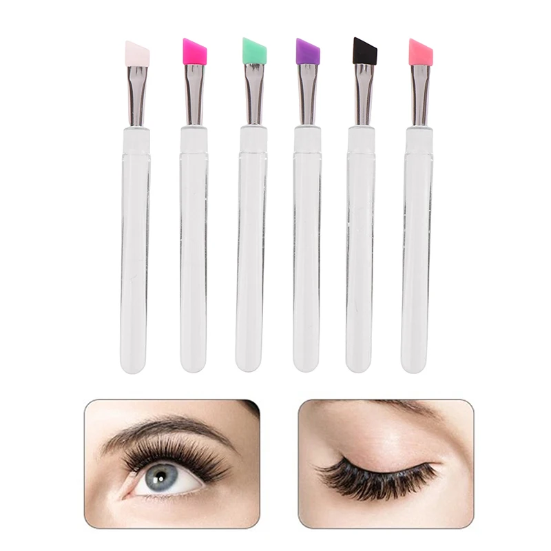 1Pc Single Headed Silicone Brush Lamination Eyelashes Separating Tool Eyelash Extension Supplie Eyelash Perm Lifting Tools