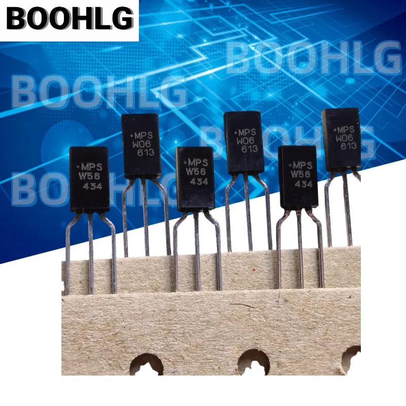 New Original MPSW06 MPSW56 Complementary Pair Transistor W06 W56 TO-226 TO-92 Long Body 1W Audio Amplifier Triode