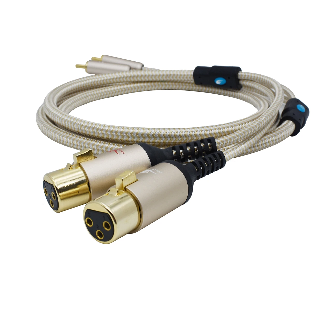 Dual Regular 3-Pin XLR Female Plug to Dual RCA Plug Hifi Audio Cable for Sound Card Mixer AMP SPC Cable 0.75M 2M 3M 5M 10M 15M