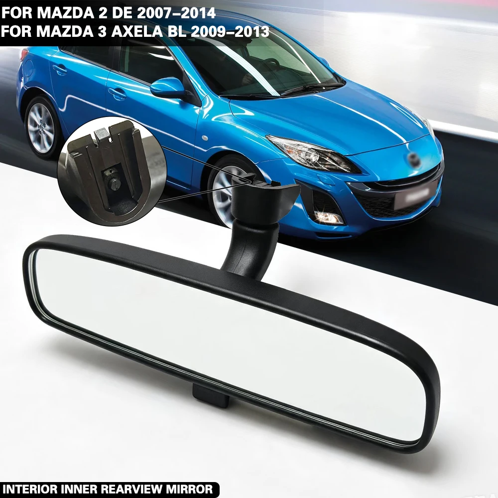 New Inner Interior Rearview Mirror DG8069220A Fit Mazda 2 DE 2007-2014 For Mazda 3 Axela BL 2009 2010 2011 2012 2013