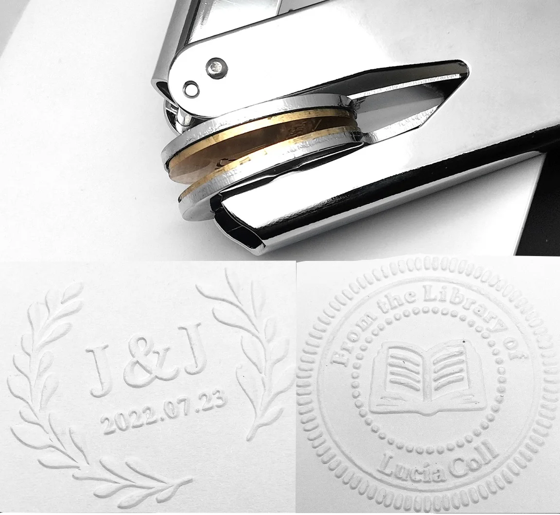 Hot customize Embossing stamp with your logo,Personalized Embossing Seal for Letter head Wedding Envelope Gaufrage Stamp