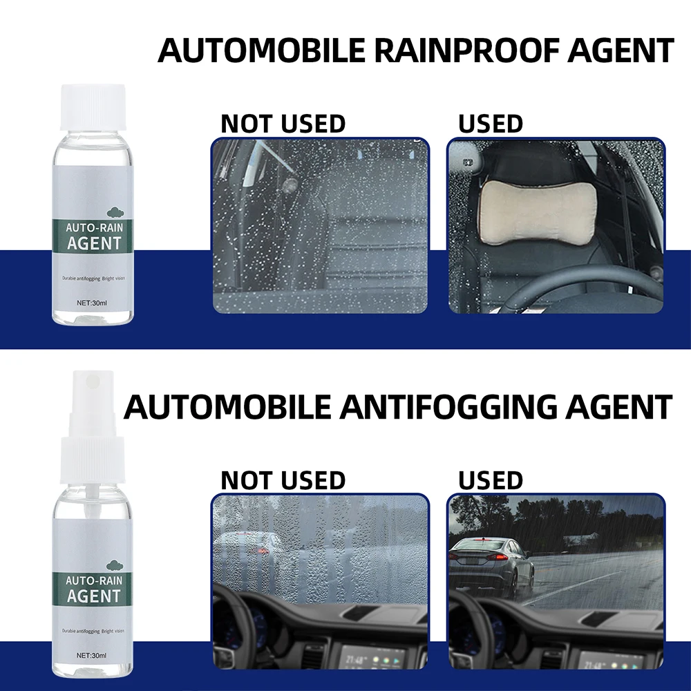 30ml Automobile Anti-Fog Glass Coating Agent Windshield Rearview Mirror Anti-Fogging Car Bus