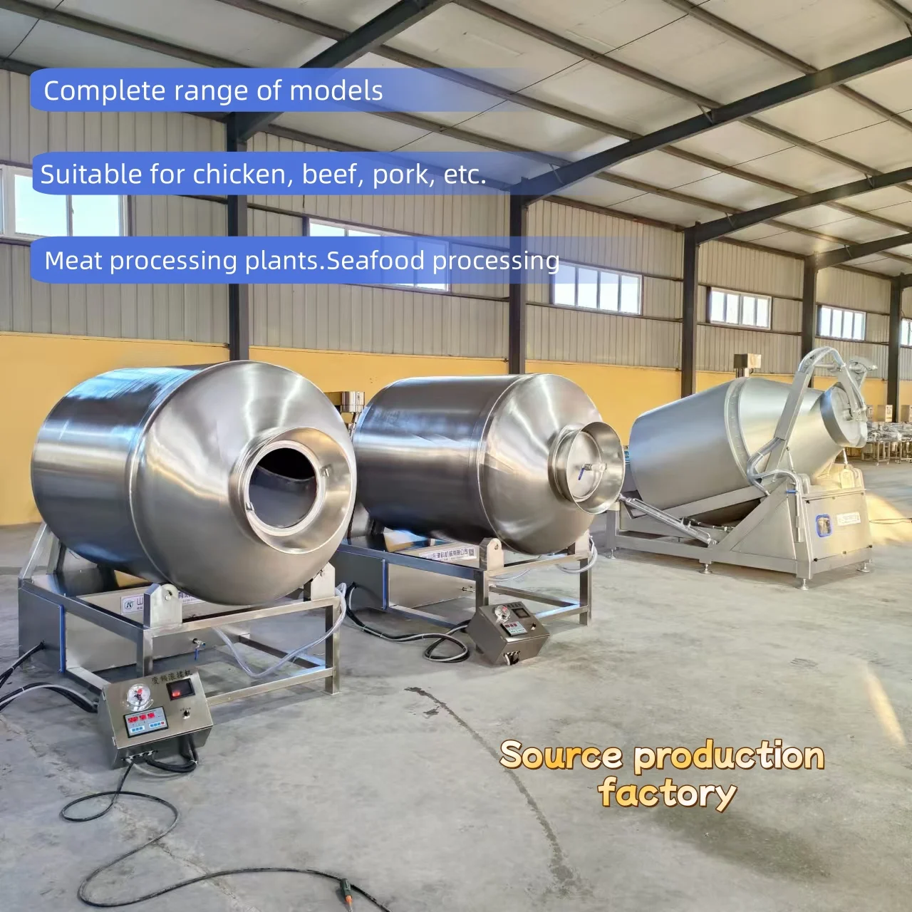 304 rolo de vácuo de aço inoxidável amassar marinheiro processamento de carne copo máquina de marinar bom preço para carne carneiro porco