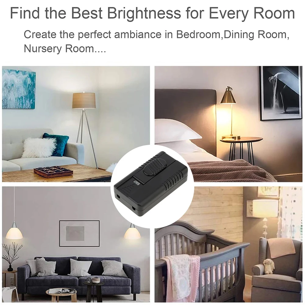 Floor Lamp Incandescent Bulb Foot Operated Dimmer Switch Full Range Inline Slide Control Switch Dimming Controller Modulator