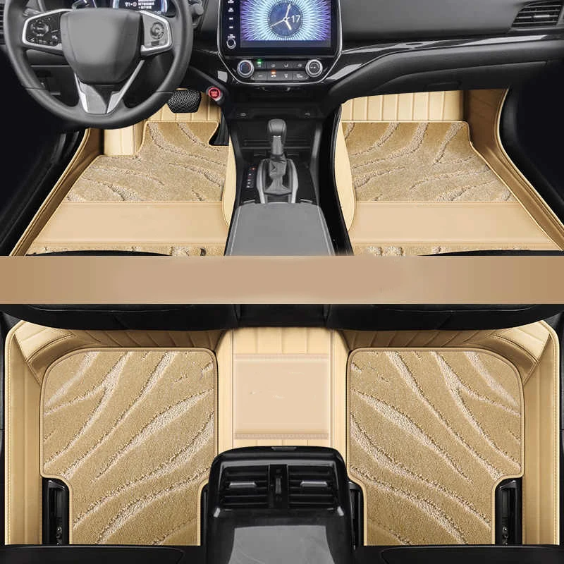 Tapis de sol de voiture personnalisés à double couche, revêtements de sol en cuir, Auto Carpets, BMW 1er URA Back F20 F21 2012-2018 Years 114-140