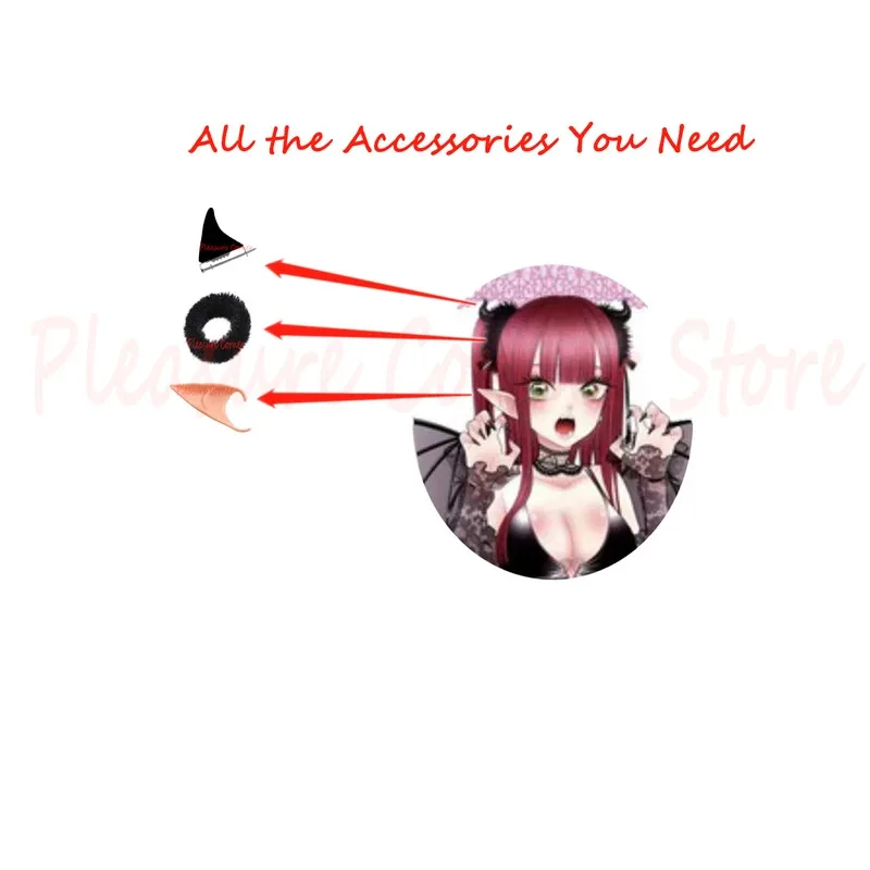 Anime my dress up Darling cosplay Marin kitgawa/rizu Kyun wig my dress up Darling Red kitgawa Marin devil cosplay wig