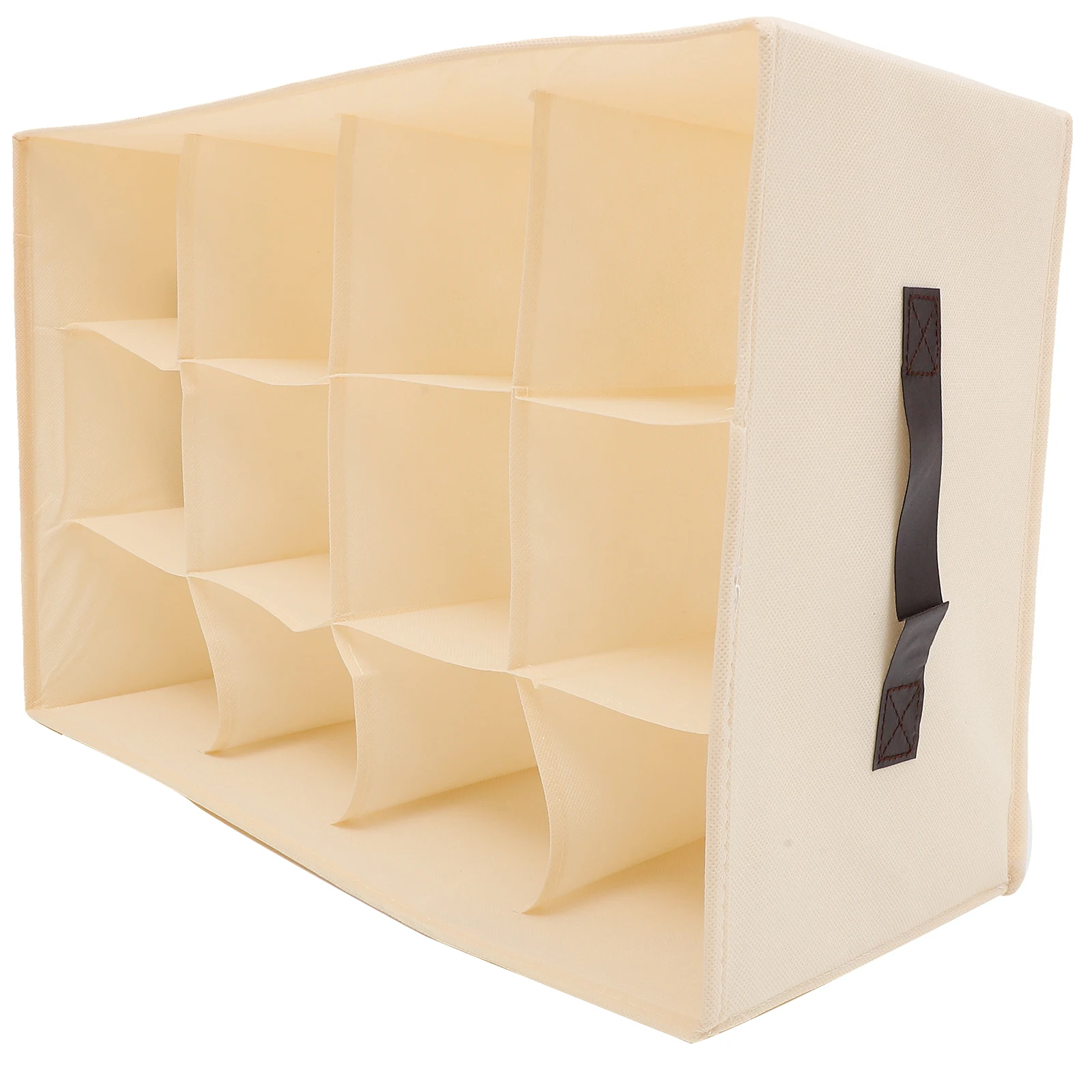 

12 Compartment Storage Box Foldable Wardrobe ganizer Clothes Pants Socks Underwear Bra Non woven Fabric Household