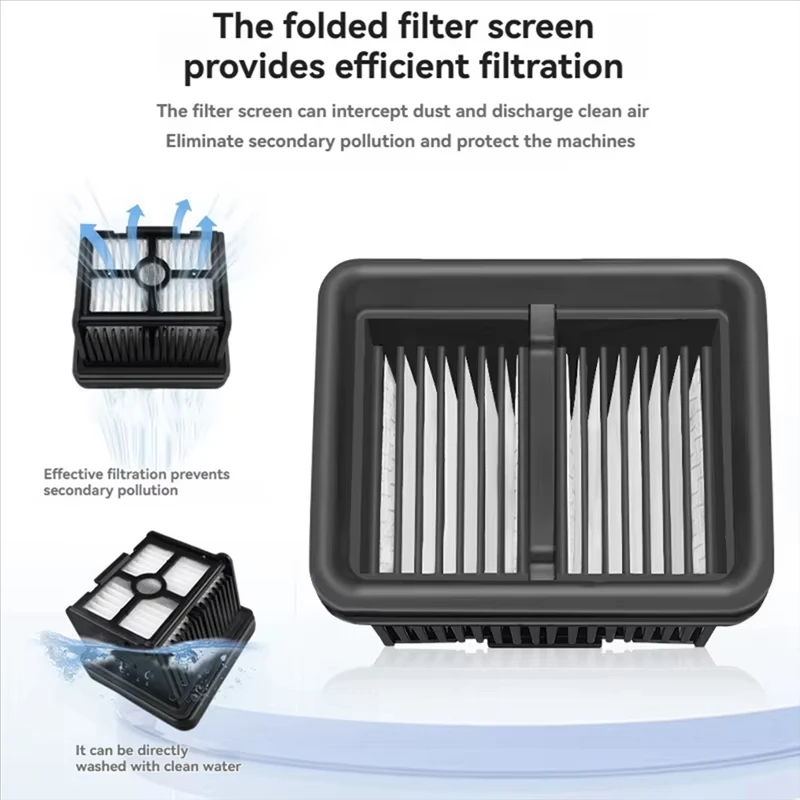 مجموعة مرشحات HEPA لـ Dreame H40 Pro H40 Ultra H40 Steam H40 محطة مكنسة كهربائية غسيل الأرضيات استبدال أجزاء الملحقات