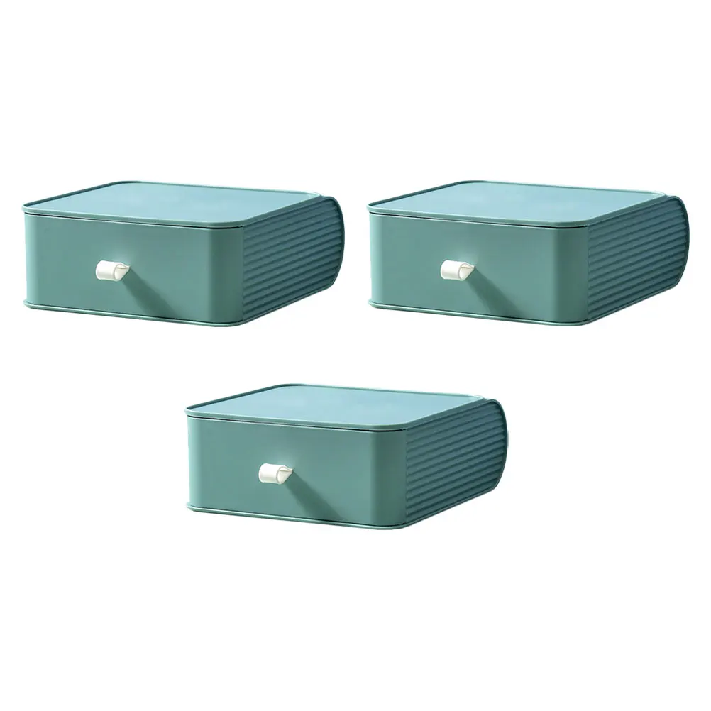 

3 Pcs Drawer Storage Box Bin Organizer for Makeup Creative Case Women Cosmetics Practical Container Sundries Holder Foldable
