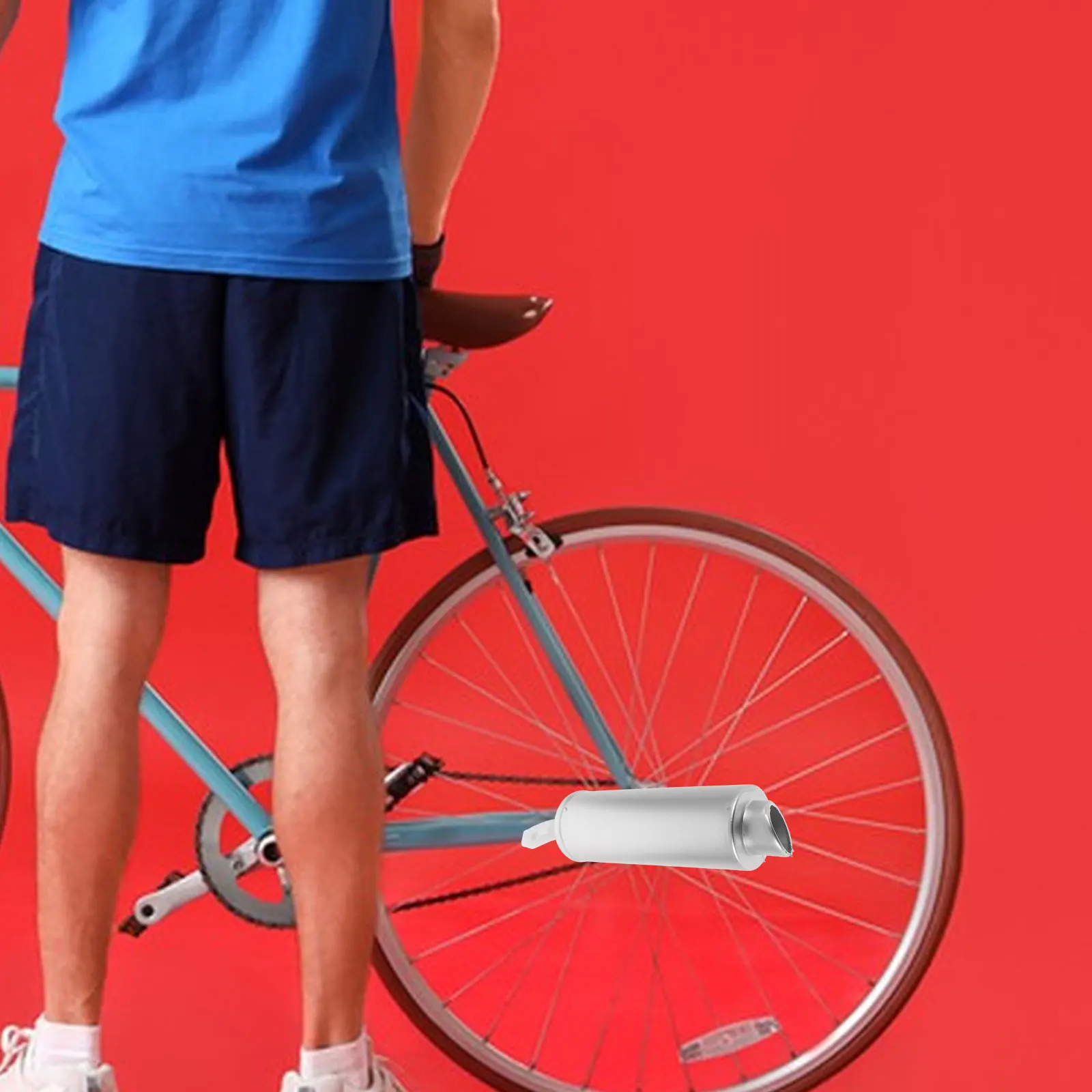 

Bike Exhaust Motorcycle Sound Effects Realistic Durable Plastic Pipe Easy Installation For Road Bicycle