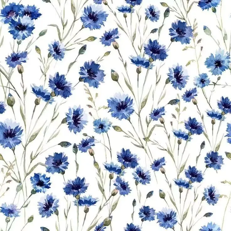 Rainbow Color Blossom Flowers Florals Printed Polyester Pure Cotton Material Patchwork Tissue Sewing Quilting Fabrics Needlework