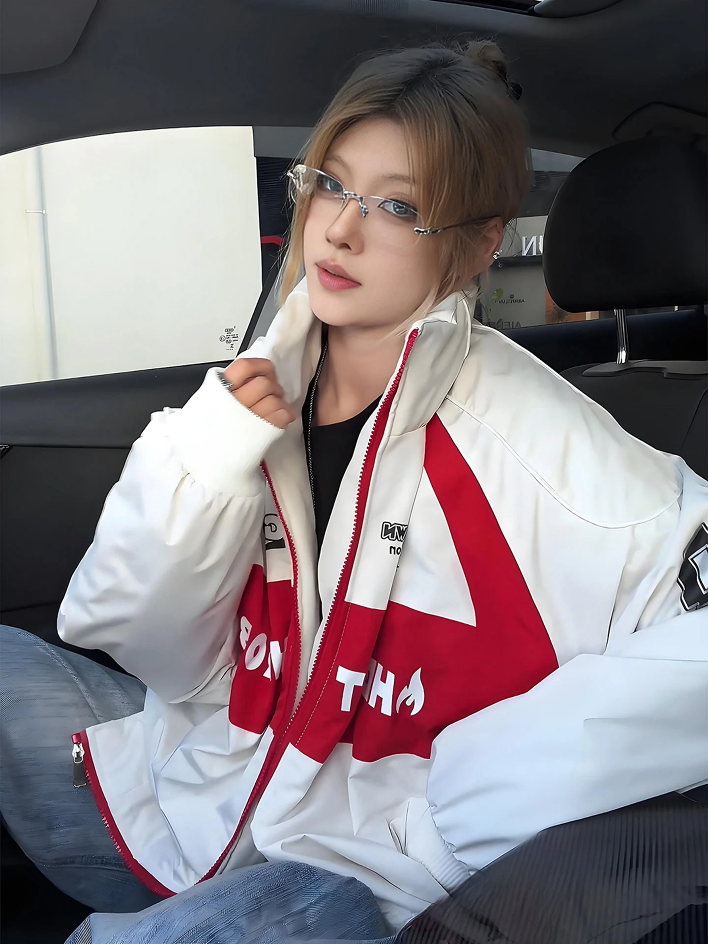 

Мужская зимняя утепленная куртка-бомбер American Sle Patchwork для мотоциклистов, хлопковая одежда для гонок