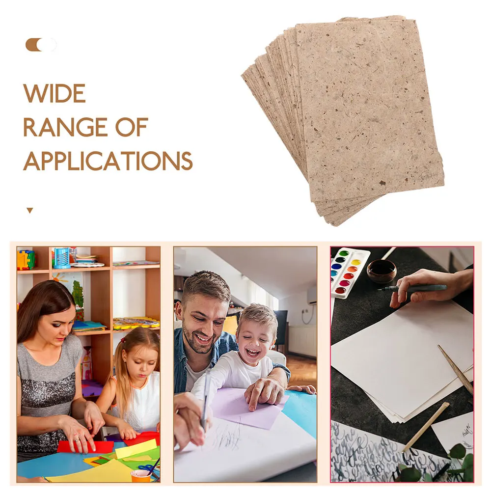 20 قطعة من أوراق الورق المصنوعة يدويًا نسيج النباح الطبيعي لبطاقات القصاصات العتيقة Decoupage اللوحة المشاريع الكتابة الحرفية