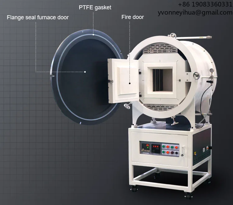 1500 Degree Muffle Furnace Electr Oven Portable Electric Ceramic Vacuum Porcelain Furnace