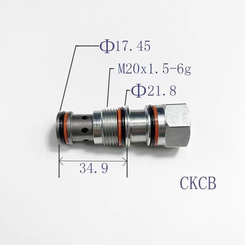 Threaded insert one-way core, clamping equipment pipeline pressure holding assembly