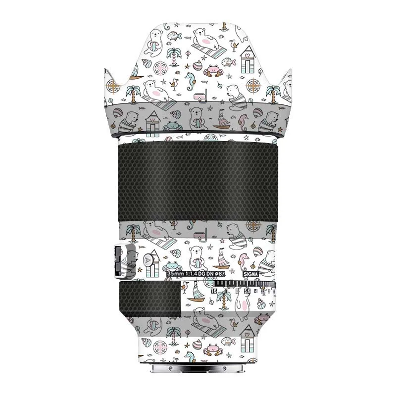 Película de envoltura de piel de lente de cámara para Sigma 35mm F1.4 DG DN 35mm F1.4 35F1.4, pegatina de piel, antiarañazos película protectora, calcomanía de cubierta