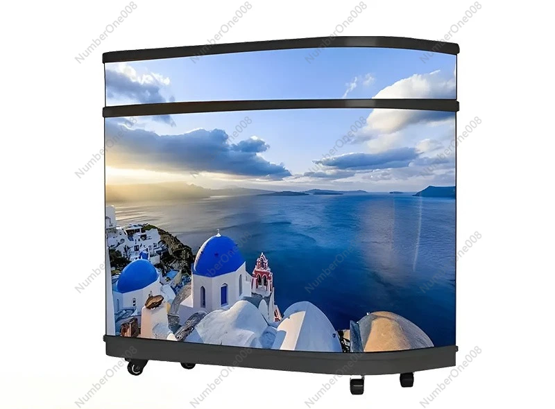 Creative LED Front Desk Display Hotel DJ Table Electronic Screen Bar Counter Reception Desk Commercial Advertising Display