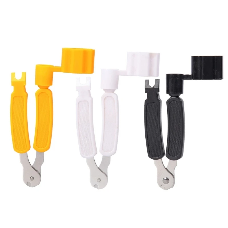 3 In 1 Guitar String Pegs Tuner Winder Tool String Cutter and Bridge Pin Puller Guitar Tool for Repairing Restringing