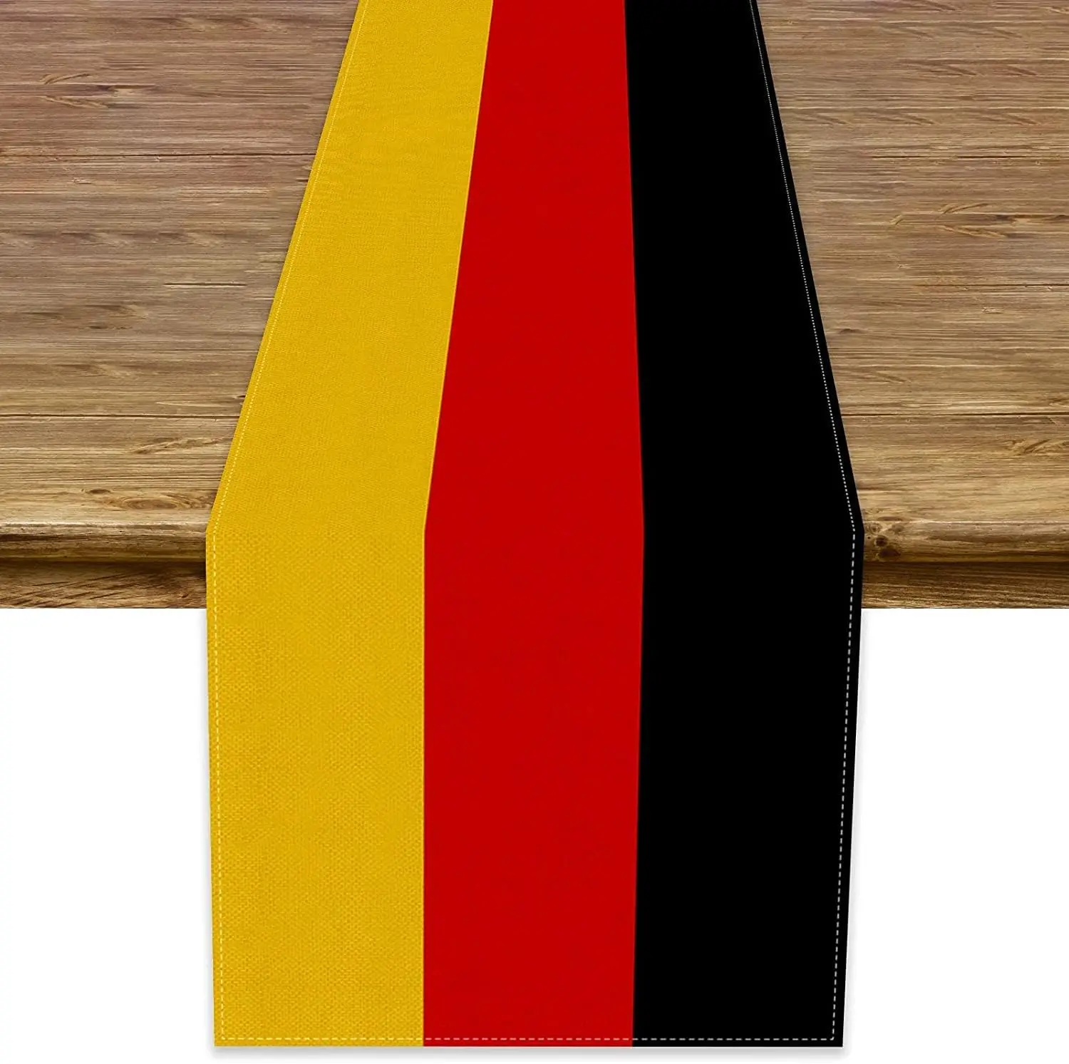 Deutsche Nationalflagge, Leinen, Tischläufer, Kommode, Schals, Tischdekoration, wiederverwendbar, für Küche, Esstisch, Läufer, Urlaub, Party-Dekoration