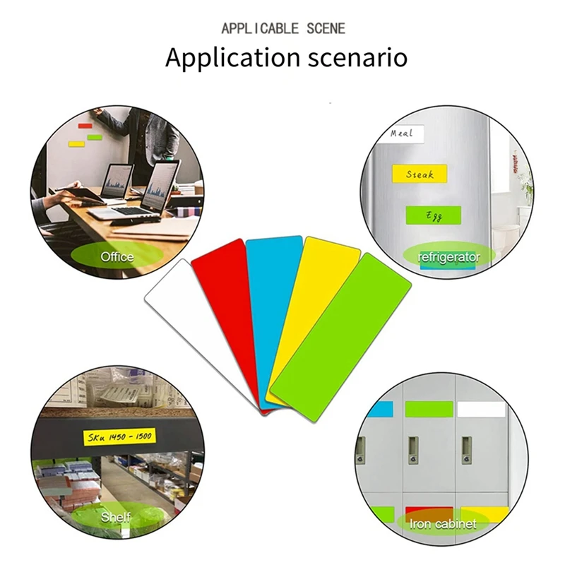 120 Magnetic Dry Erase Labels Magnetic Label Strips For Home Office Whiteboard Refrigerators