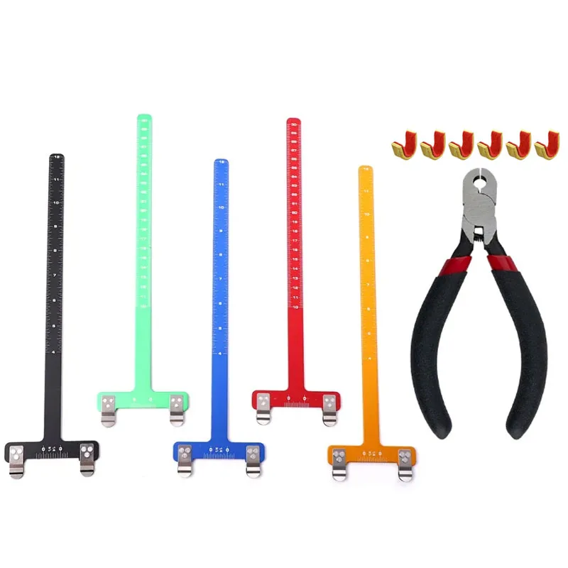 

Archery T Ruler Set Bowstring Nocking Points Pliers Buckle Pliers Measurement Position Adjustment Bow Shooting Accessories