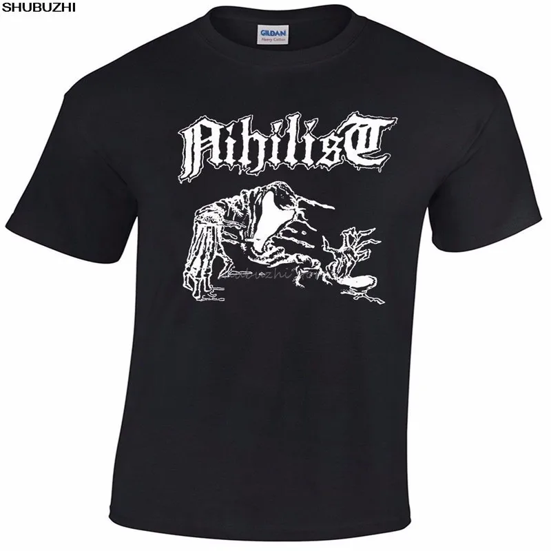 NIHILIST Shirt Bloodbath Swedish Death Metal Entombed Grave Carnage Entrails A. Tops Men T Shirt O-Neck T-Shirt Men sbz4227