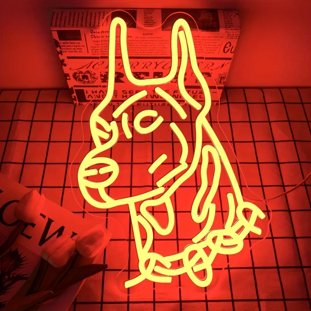 

Cool Dog LED Neon Light German Dog Neon Sign USB powered for Bedroom Pet Shop Party Bar Game Room Living Room Gift for Kid