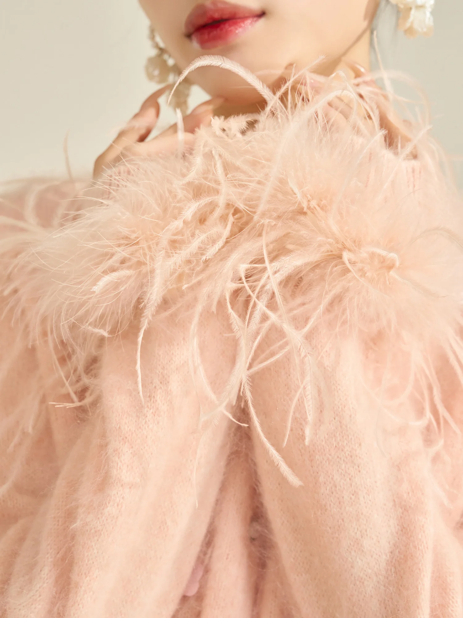 

Универсальный вязаный свитер Flowing Era, розовый, с круглым вырезом, для ношения как нижний или верхний слой, из мягкого полиэфирного волокна, с длинными рукавами, теплый, короткий рукав