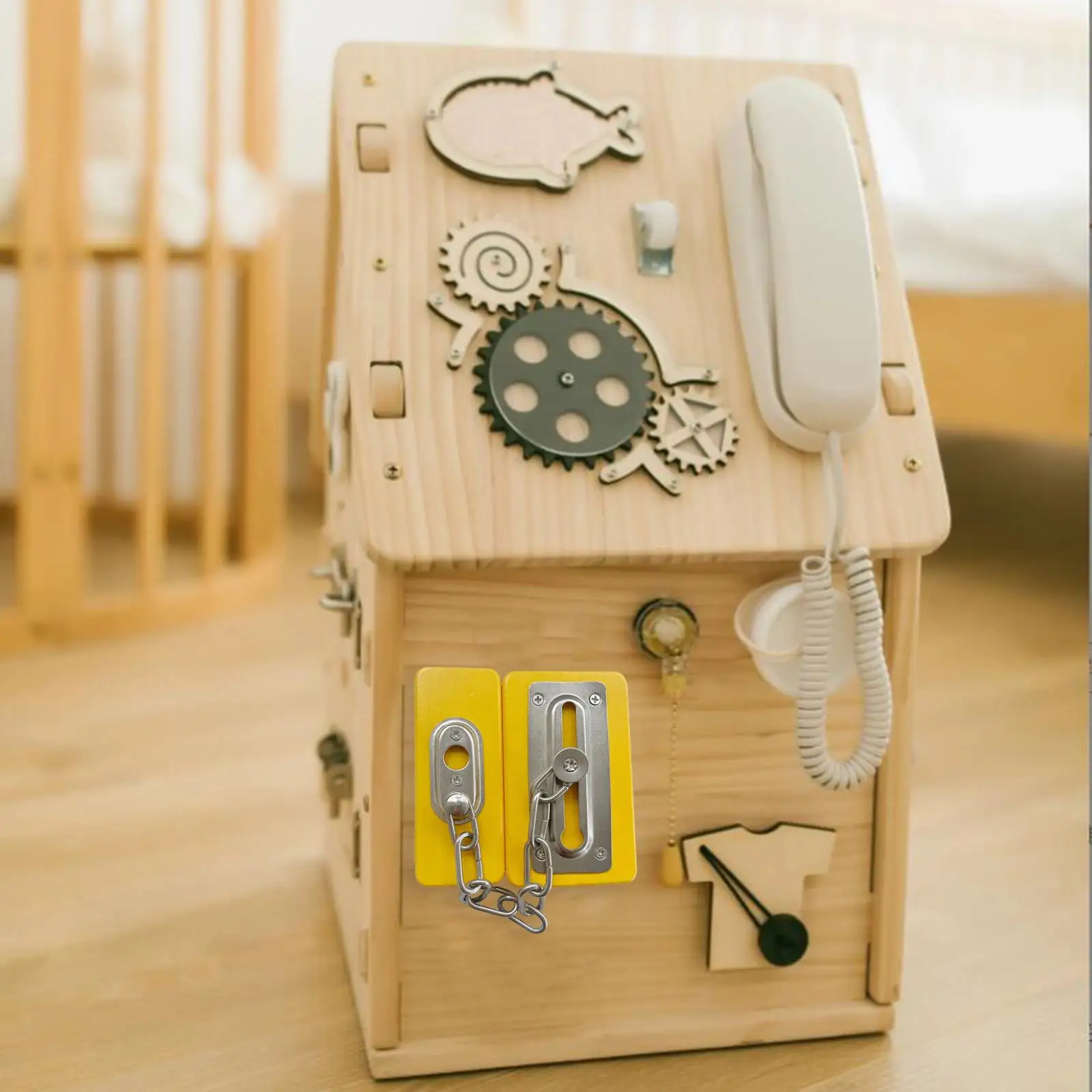 Busy Board Latch Montessori Toys Basic Life Skills Valentines Day Gifts for