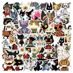 10/30/50PCS Halloween Gothic Weird Cat Sticker Cartoon Graffiti DIY Laptop Phone Case Helmet Motorcycle Waterproof Decal Toy