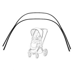 Varilla de soporte para sombrilla de cochecito, para Cybex Priam 3/4 Mios 2/3, marco de toldo solar, soporte de barra de techo, toldo, esqueleto, accesorios para Buggy