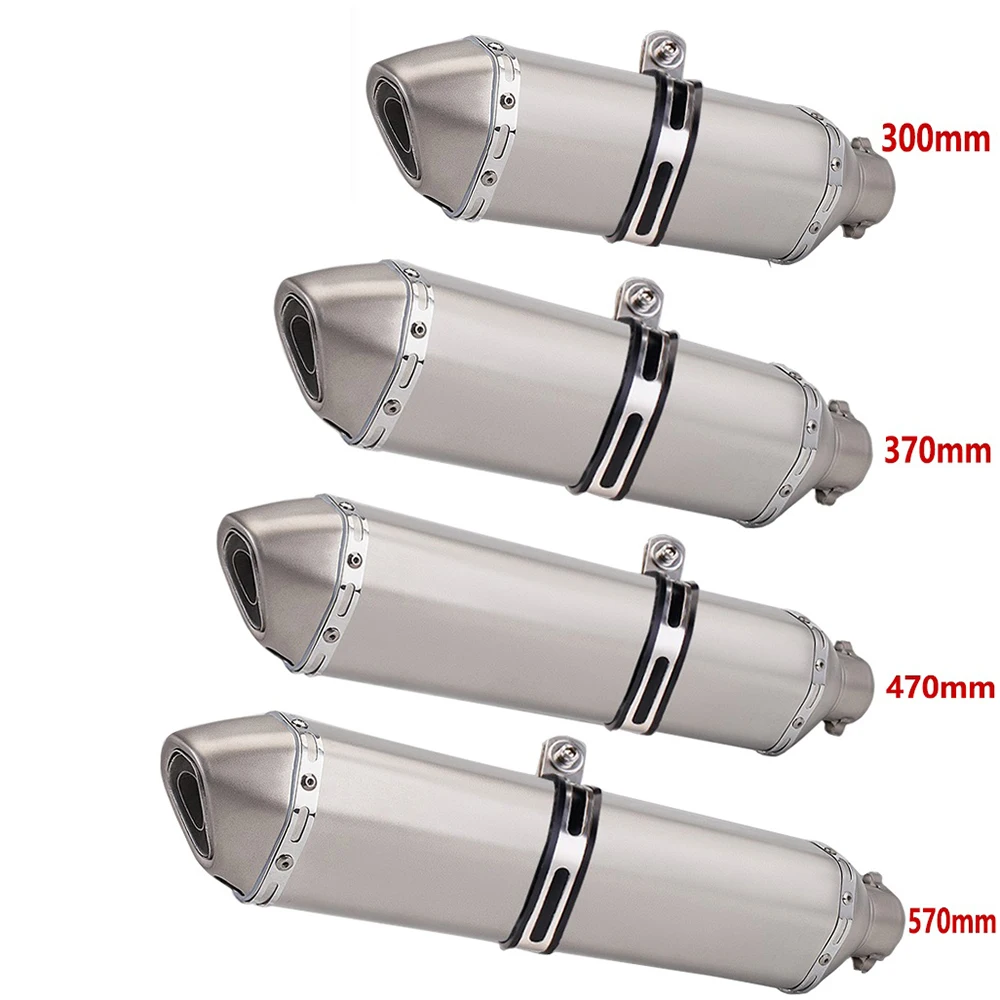 

570mm Slip - On 51MM Motorcycle Exhaust Pipe Stainless steel for ninja400 R3 Z900 S1000RR MT-07 pcx160 duke390 R1 Durable