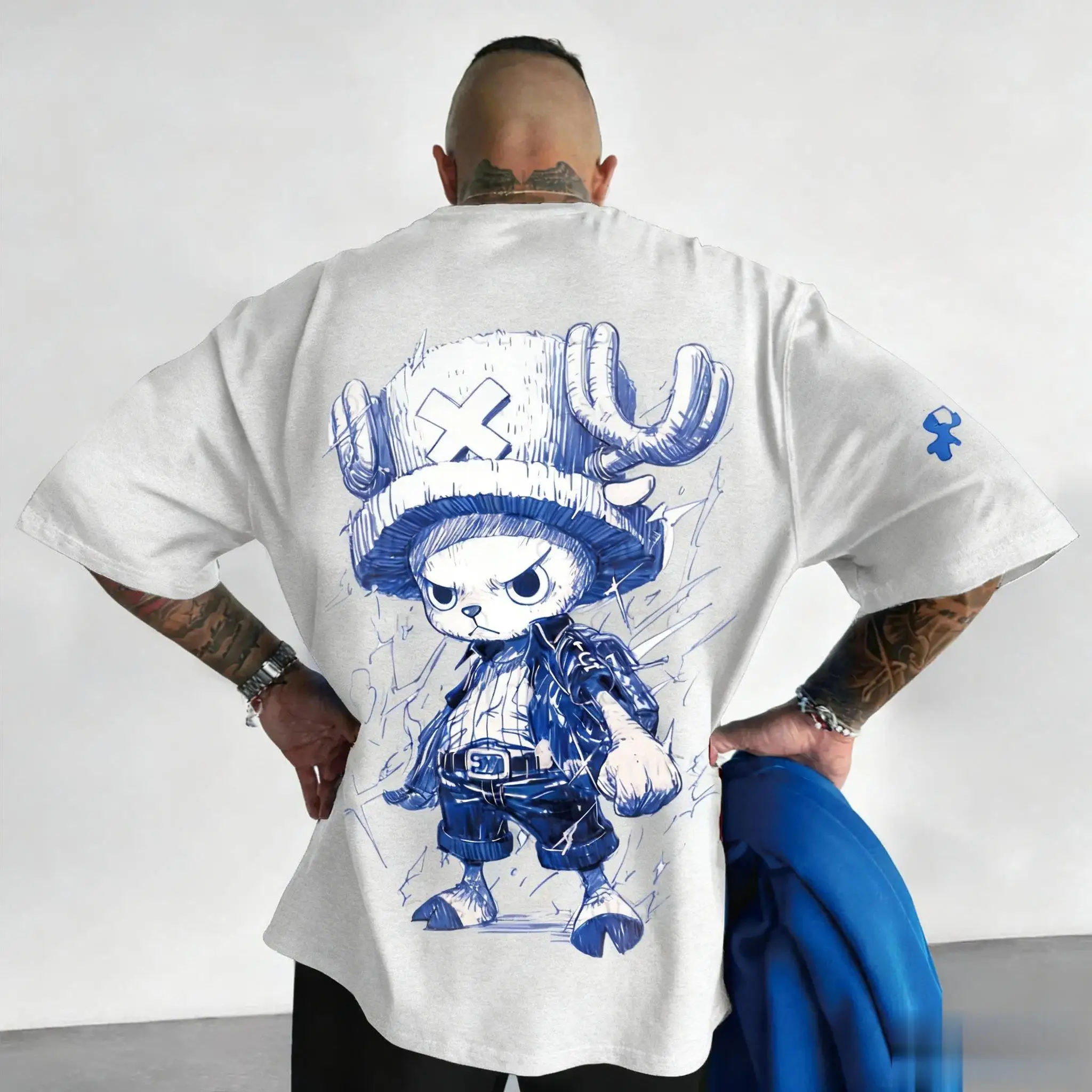 ONE PICE Anime Sommer T-Shirt 2026 Herren und Damen New Tony Tony Chopper Bedrucktes Street Hip Hop Loose Casual Eltern-Kind-Top