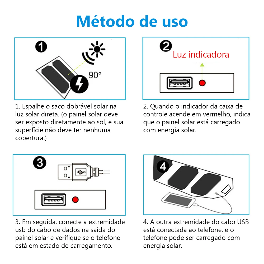 Folding Outdoor Solar Panel Charger Portable 5V 2.1A USB Output Devices Camp Hiking Backpack Travel Power Supply For Smartphones