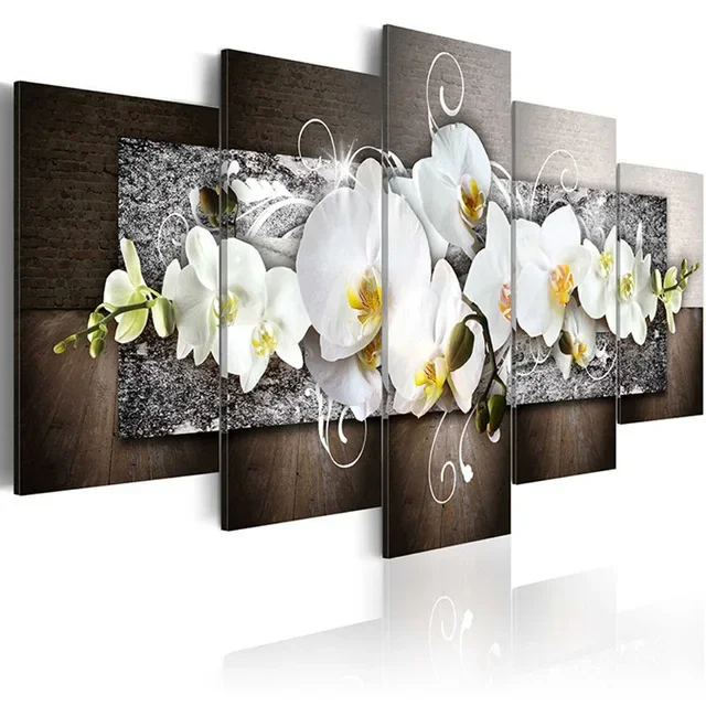 

100CM Ultra Clear Orchid Abstract Modern Home Decoration Painting Nordic Art Painting Canvas Spray Painting