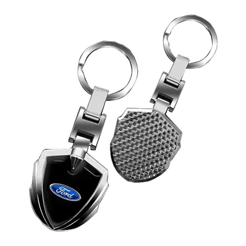 3D Metal Car Styling Keychain Key Chain Ring Key Holder Styling For Ford Fiesta Focus 2 mk3 Mondeo mk4 Mustang Ranger Kuga